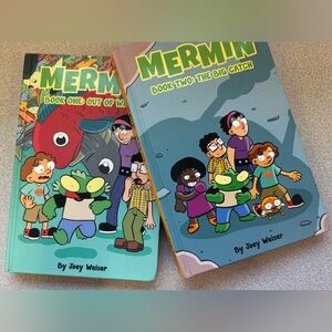 Mermin Book One Two Graphic Novel Set by Author Joey Weiser School Class Preteen